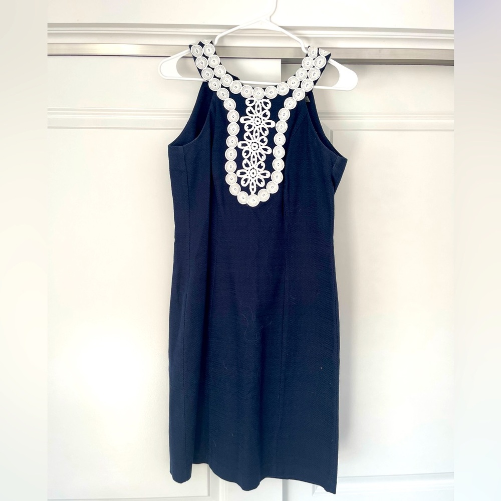 Navy Blue Flattering Dress